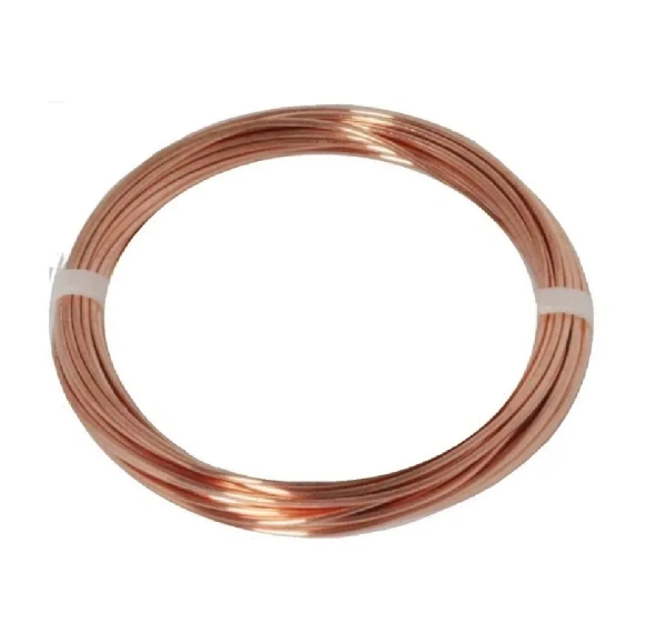 A spool of thick-gauge copper wire